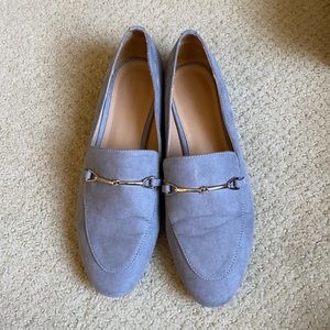 Gray loafers